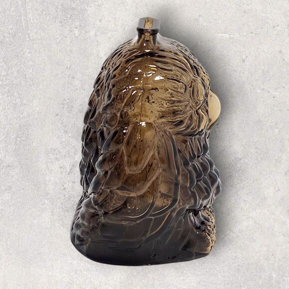 1960s Bank of Canada Wise Old Owl Amber Glass Smash Coin Bank Libbey Collector - Picture 5 of 8